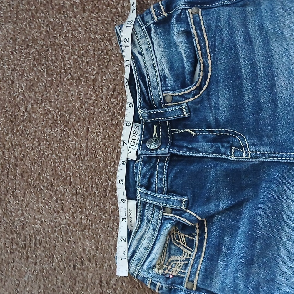 Vigross slim boot cut  blue jeans size 2 - Picture 9 of 16